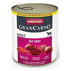 Animonda GranCarno Adult: konservai šunims su širdimis, 800 g — 3 nuotrauka