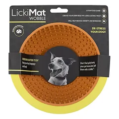 Lickimat Wobble - laižymo dubuo šunims, lėtina valgymą, Pomarańczowy — 4 nuotrauka
