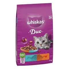 Whiskas 1+ Duo Surf & Turf su tunu ir vištiena, sausas maistas katėms, 5 - 9,9 kg — 4 nuotrauka