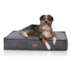 Knuffelwuff pagalvė šunims Lesedi iš kordo su rankų darbo audinio išvaizda, Vidutiniams 11–25 kg — 5 nuotrauka