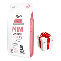 BRIT CARE Mini Grain-Free Puppy Lamb 2kg + STAIGMENA ŠUNIUI