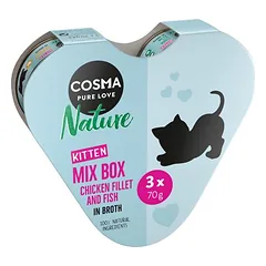 Cosma Nature Kitten Herz-Box 3 x 70 g