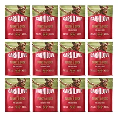 CARNILOVE Dog Pouch Turkey and Duck 12x300g šlapias maistas su kalakutiena ir antis suaugusiems šunims
