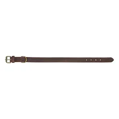 TRIXIE Rustic rieb. odos antkaklis, M 37-44cm/25mm, tams. rudas