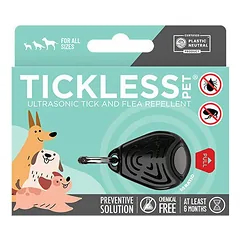Tickless Pet ultragarsinis blusų ir erkių repelentas, juodas