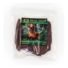 Real Dog skanėstai šunims, ėrienos filė mėsa, 500 g