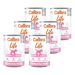 CALIBRA Dog Life Puppy & Junior Chicken 6x400g