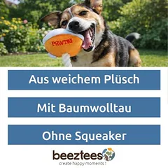 Beeztees žaislas šunims Pawtini, oranžinis/baltas, L 18 x B 13 x H 12 cm — 3 nuotrauka