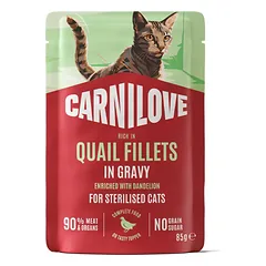 Carnilove Quail Dandelion Sterilised konservai katėms padaže