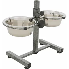 Trixie Dog Bar reguliuojamas stovas šunims su nerūdijančio plieno dubenėliais, 2 x 0,75 l, ø 17 cm — 2 nuotrauka