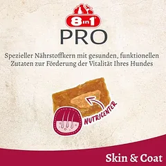 8in1 Fillets Pro Skin & Coat 80 g skanėstai šunims — 3 nuotrauka