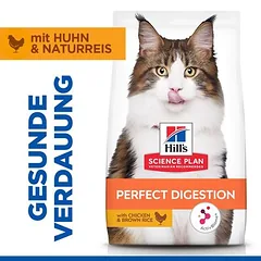 Hill's Science Plan Perfect Digestion Adult su vištiena, sausas maistas katėms, 3 - 4,9 kg — 2 nuotrauka