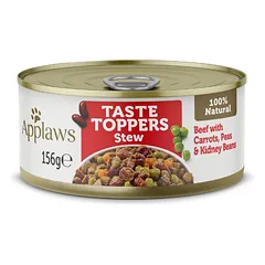APPLAWS Taste Toppers Troškinys su jautiena, morkomis ir žirneliais 156 g