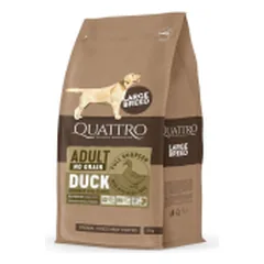 QUATTRO ADULT Large Breed begrūdis sausas pašaras didelių veislių šunims su antiena