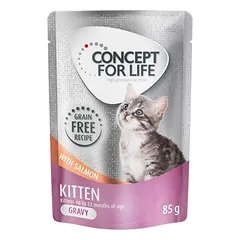 Concept for Life Kitten mit Lachs getreidefrei - in Soße