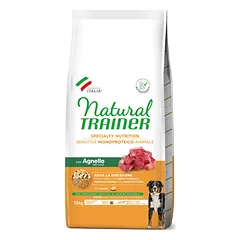 Natural Trainer Sensitive Medium/Maxi Adult Lamb sausas pašaras šunims
