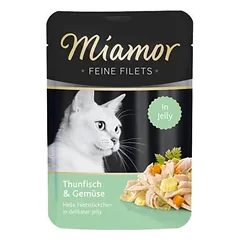 Miamor Feine Filets - drėgnas kačių maistas tunų filė su daržovėmis 100g