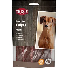 Trixie PREMIO Horse Stripes skanėstas šunims, arklio mėsos juostelės, be glitimo, 100 g