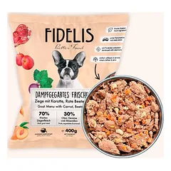 FIDELIS Ziege mit Karotte, Rote Beete und Pfirsich (400g) gefroren