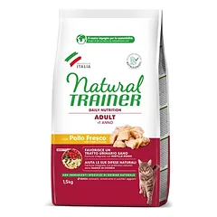 Natural Trainer Adult Cat sausas maistas katėms su vištiena