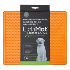 Laižymo kilimėlis LickiMat Dog Soother XL, oranžinis