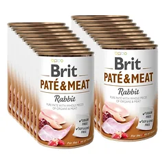 BRIT PATE & MEAT RABBIT 18x400g