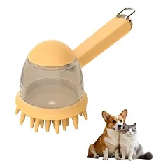 Yiankon Silikon-Badebürste für Hund und Katze mit Massage