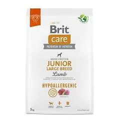 Brit Care Hypoallergenic Junior Large Breed Lamb hipoalerginis sausas maistas didelių veislių šunims, 3 kg
