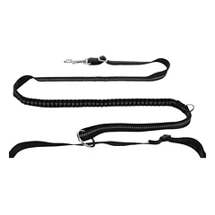 Trixie Jogging Belt With Leash bėgimo diržas su pavadėliu šunims, pilka/juoda, diržas 70-130 cm/23 cm, pavadėlis 1.15-1.50 m/20 mm — 3 nuotrauka