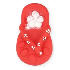 PET NOVA DOG LIFE STYLE  Šlepetės šunų žaislas 15 cm raudonas — 2 nuotrauka