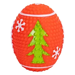 Nobleza kamuoliukas šuniui su garsiniu elementu, vinilinis, xmas, 11x8,5cm
