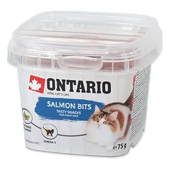 Ontario Salmon Bits skanėstai suaugusiems katėms su lašiša, 75 g