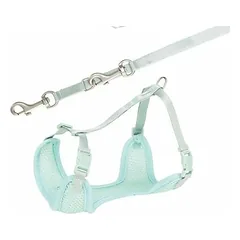 Trixie Puppy Harness with Leash, M-L (36-50 cm/10 mm, 2 m), Mint