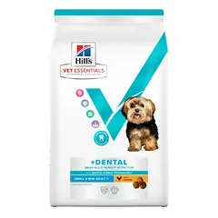 Hill's Vet Essentials Dog Multi-Benefit + Dental Small & Mini Adult dantų priežiūrai, su vištiena