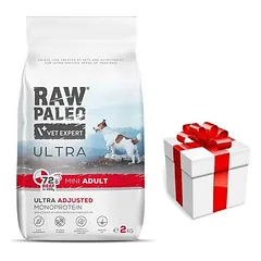 Vetexpert RAW PALEO ULTRA BEEF ADULT MINI 2KG + Staigmena ŠUNIUI