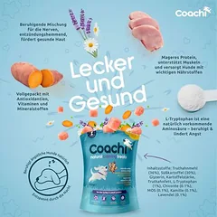 Coachi Natural Calming Treats natūralūs raminamieji skanėstai šunims — 3 nuotrauka