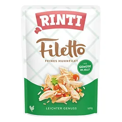 RINTI Filetto in Jelly Chicken&Vegetables želė vištiena su daržovėmis 12x100 g