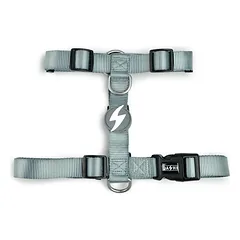 Dashi Solid Back Harness Grey - reguliuojami šunų apsauginiai pakinktai
