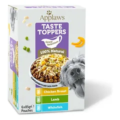 APPLAWS Dog Taste Toppers Gravy Selection Miltipak 6x85 g mix skonių pakeliuose su padažu