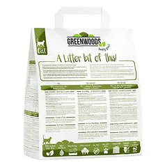 Greenwoods besiklumpuojantis kačių kraikas iš augalinių pluoštų, Ekonominė pakuotė 2 x 30 l (apie 25,8 kg) — 2 nuotrauka