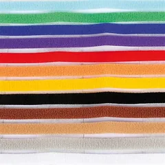 Record antkaklių komplektas šuniukams su Velcro užsegimu, įvairių spalvų, 1×35 cm, 12 vnt. — 3 nuotrauka