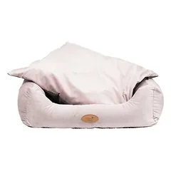 Blovi Bed Velur Love - elegantiška aksominė lova šunims ir katėms, stačiakampė, dulksvos rožinės spalvos, Pink / L — 2 nuotrauka
