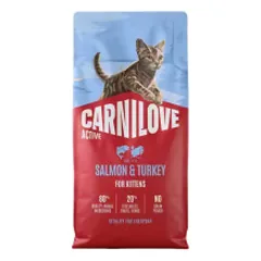 Carnilove Active sausas pašaras su lašiša ir kalakutiena kačiukams