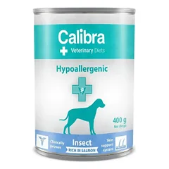 Calibra Veterinary Diets Dog Hypoallergenic Salmon & Insect drėgnas maistas alergiškiems šunims, 400 g
