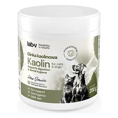 Lab-v Kaolin – žarnyno ir burnos higienos priemonė šunims ir katėms, 200 g