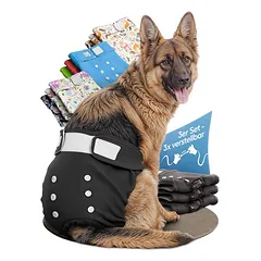 HUND IST KÖNIG itin sugeriančios sauskelnės kalėms (3 vnt.), 3 padėčių reguliavimas, XS (21 - 29cm) — 2 nuotrauka