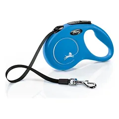 flexi New Classic Gurt-Leine S blau, 5 m, <15 kg nuotrauka
