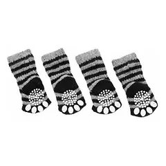 Flamingo PET SOCKS 4 PCS/SET M BLACK/GREY