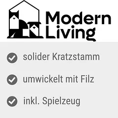 Modern Living draskymo stulpelis katėms Samara, pilka — 4 nuotrauka