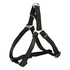 Trixie Premium One Touch petnešos, M 50-65cm/20mm, juodos